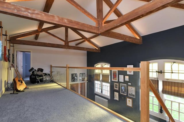 You get a great view of the vaulted ceiling from the galleried landing.