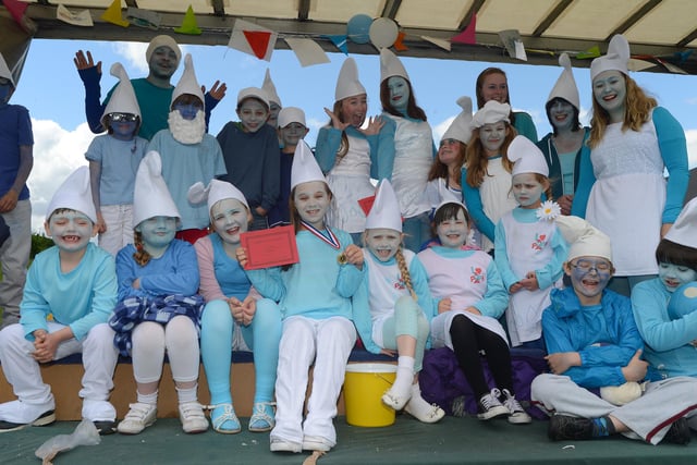 Chapel Carnival, the Girls Brigade Smurf float