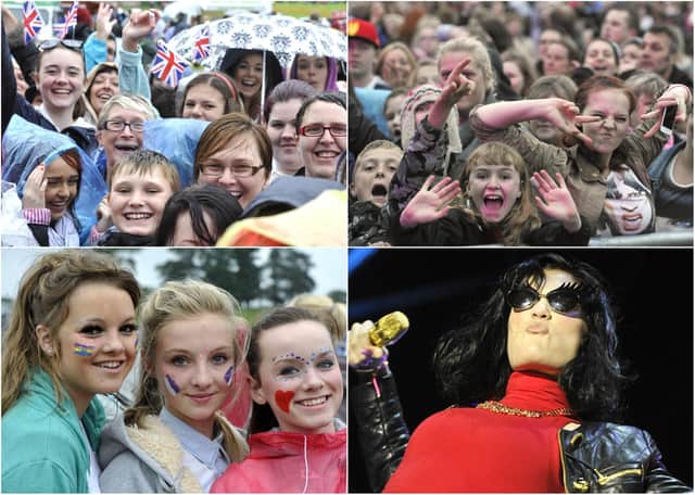 Huge crowds watched popstar Jessie J perform in the Pastures beneath Alnwick Castle on Saturday, August 25, 2012.