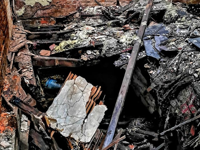 The building has suffered several fires and collapses.