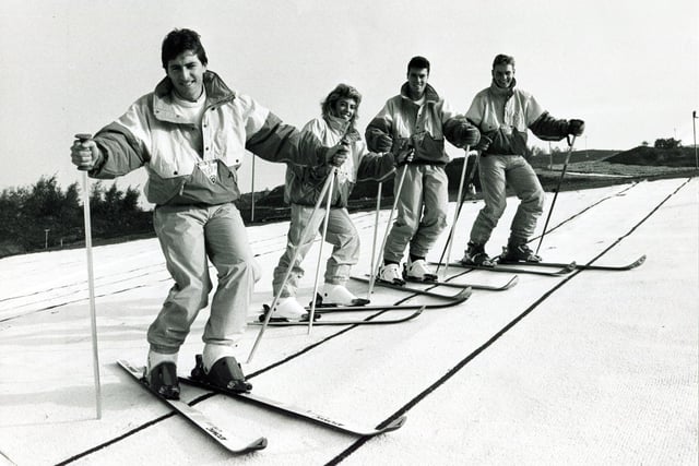 The new ski run opens at Parkwood Springs in October 1988