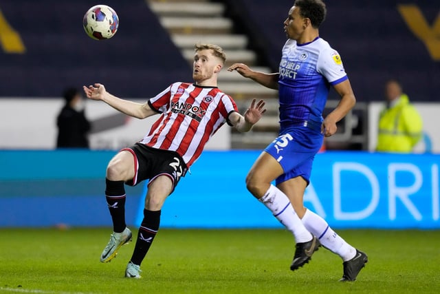 Made his long-awaited return to the Blades side after injury to replace his City pal McAtee
