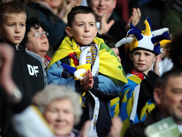 Hawks fans at Anfield. Picture by Allan Hutchings.