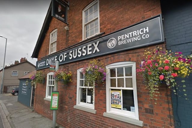 Finally, the Duke Of Sussex pub is also taking part in the scheme.