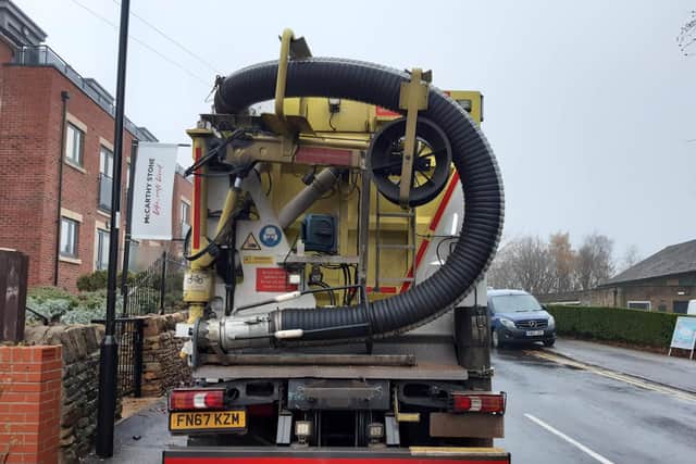 Cadent is pumping water out of gas pipes in Stannington.