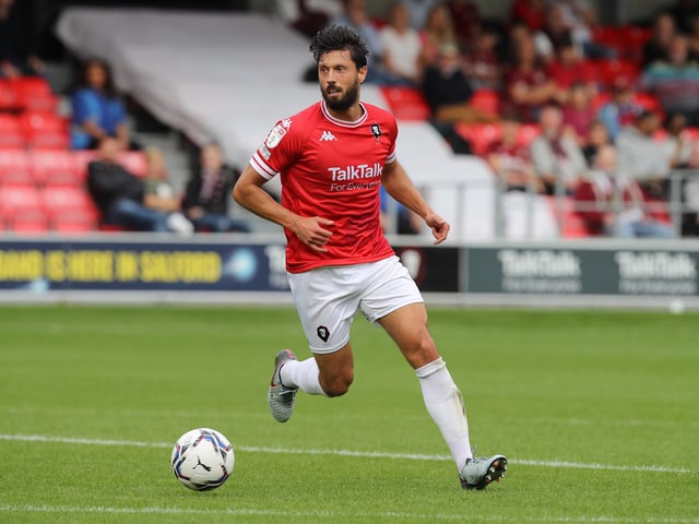 Defensive midfielder Jason Lowe wrote his name in Salford history when he scored the winning penalty in the EFL Trophy shoot-out win over Portsmouth in March this year.
He is valued at £720,000.