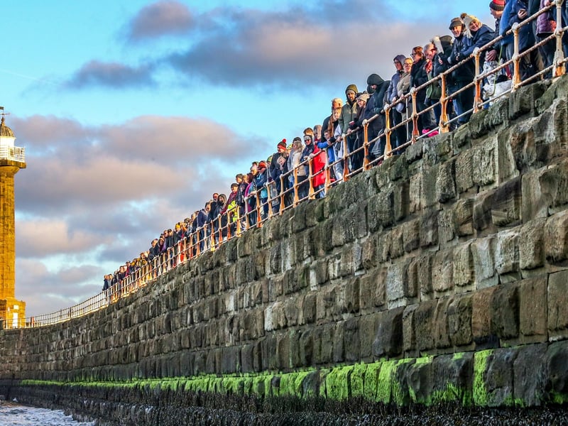 Whitby hits differently in the winter; the crowds are gone, and the Gothic ruins of the Abbey look even more striking against a grey January sky. Climb the 199 Steps for a panoramic view of the harbour before heading to the West Cliff for a long promenade walk.  🕒 ~1 hour 30 mins