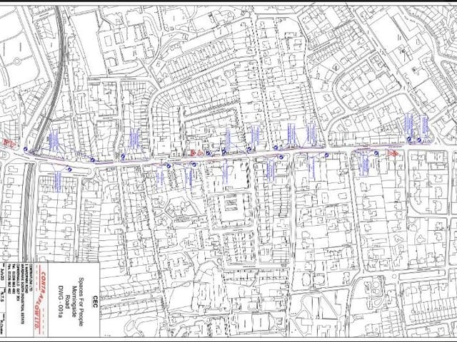 Increased footway width between Holy Corner and Church Hill Place, significant west-side footway widening to aid social distancing and business queuing, with cycle lane marking to support cyclists travelling uphill. East-side pavement widening between Falcon Place and Cannan Lane to aid social distancing and businesses reopening. Loading places are retained at points throughout the area to provide space for deliveries from local businesses.