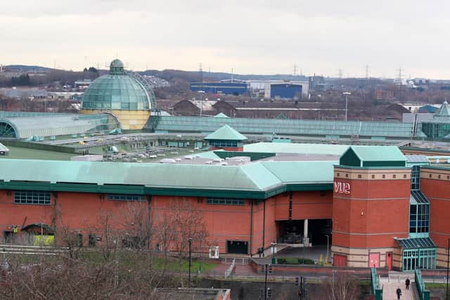 Sheffield Crown Court has heard how a knife-wielding thug has been jailed after he stabbed a man at Sheffield's Meadowhall Shopping Centre, pictured.