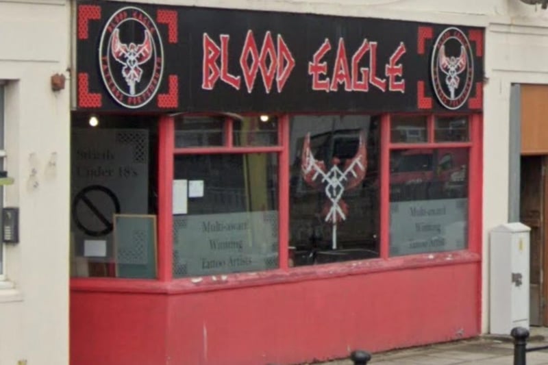 Blood Eagle in London Road, Hilsea, was voted the area's 2nd best tattoo studio.