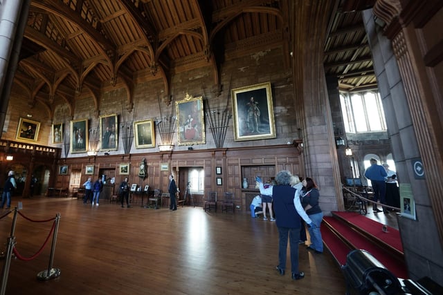 The Great Hall at Bamburgh Castle.