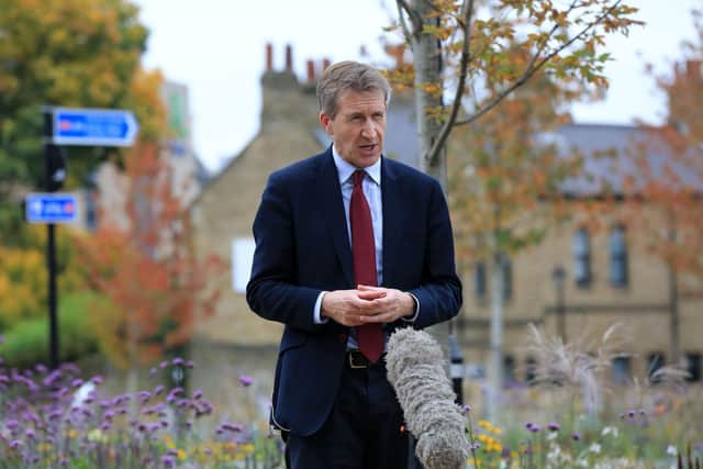 Mayor of the Sheffield City Region Dan Jarvis speaks to the media as South Yorkshire moves into Tier 3 lockdown. Picture: Chris Etchells
