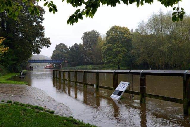 The River Don burst its banks in a number of places as flood warnings were issued in many parts of Sheffield