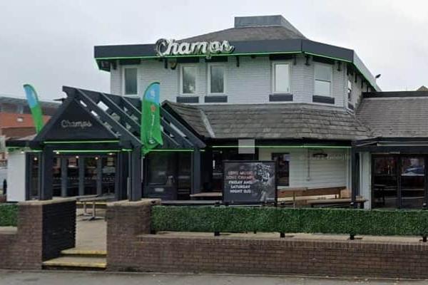 Champs, on Ecclesall Road, at Sharrow, Sheffield, is a lively venue for watching sport on TV, with drinks and meal deals and a US-style fast food menu with great food including burgers and curry.