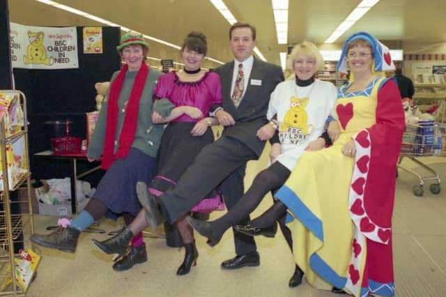 Sainsburys at Silksworth gets into the spirit of the Children in Need day in 1994. Are you one of the staff pictured?