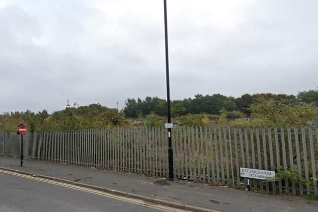 The Duke of Norfolk also owns the plot between Effingham Road and the canal which has been cleared but maps show used to be home to Dyson Works and Fitzalan Works, the Duke’s family name. Pic: Google.