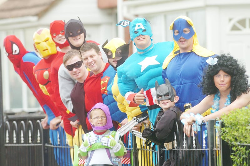 How many super heroes do you recognise from 2008?