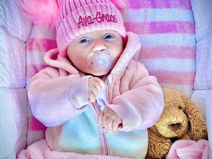 Becky Louise Mitchell, said: "Ava Grace Mitchell
4 months old
Being a new first time mum has been difficult in this lockdown I found out I was pregnant just before the first lockdown so all the stress and worrying to begin with then scans on my own and having to spend a night in hospital on my own thinking I could lose her at 22 weeks was tough.
Lucky my husband could come with me for the birth after going into Labour 9 days early and only being in Labour 4 hours.
She has been perfect ever since it has been hard not seeing family and them only getting to see her grow up by photos but I must say I wouldn’t wanna spend my days any different I do my best with sensory we get out as much as we can for fresh air and she makes me the luckiest mummy in the world times have been so hard but the huge support from family friends and my husband has been amazing.
I think mums are amazing anyway for what they go through having a baby but lock down certainly shows how strong we really can be because let’s be honest pregnancy and having a baby is scary enough without a pandemic."