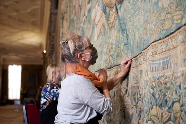 National Trust’s longest conservation project to protect unique 400-year old tapestries enters final stage