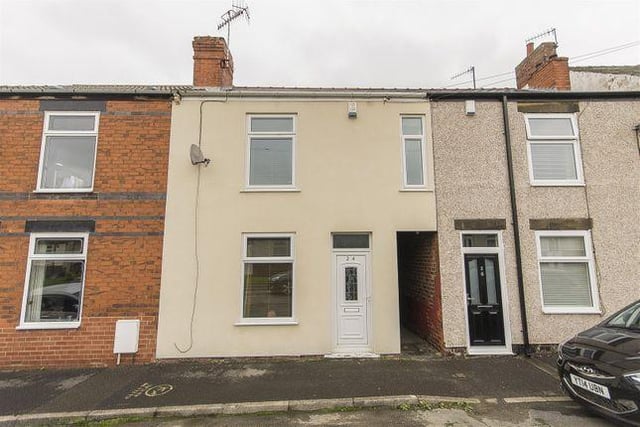 This three bedroom terrace house has a downstairs bathroom and an enclosed garden. Marketed by Wilkins Vardy, 01246 580064.