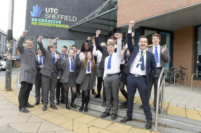 UTC Sheffield celebrate their recent Ofsted report