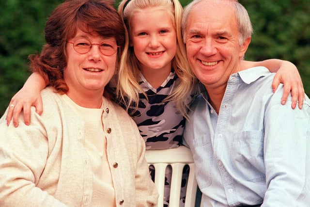 Pictured in  is Leanne Collins eight with Grandparents Steve Collins and Marilyn Collins who she has nominated the best Grandparents in Sheffield.