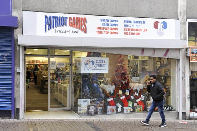 Patriot Games receive a Small Retailer Award in the Sheffield City Centre Retail Awards