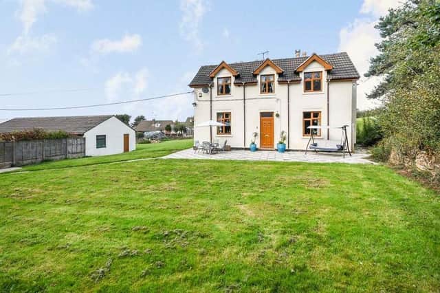 The six-acre plot of land, which makes up Halfmoon Farm in Kirkby, is on the market for £995,000. The substantial, five-bedroom farmhouse dates back to the 17th century.