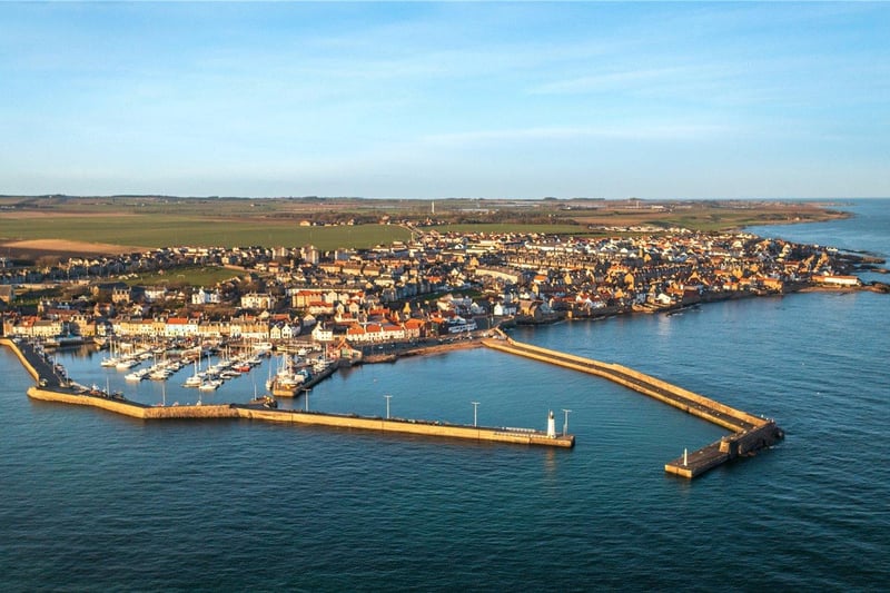 Aerial view of Anstruther.