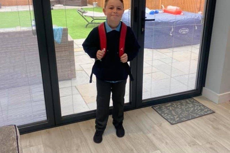 Parents from across the Portsmouth area shared photos as their children returned to school after the summer holiday on Thursday, September 2, 2021. Pictured is Thomas, now in Year 6. 