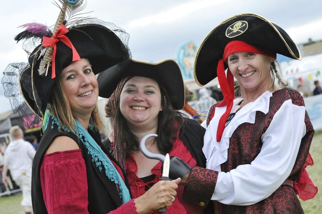 These three dressed up as pirates at the 2018 event.