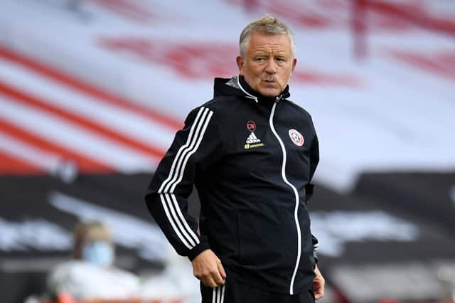 Sheffield United's manager Chris Wilder: PETER POWELL/POOL/AFP via Getty Images