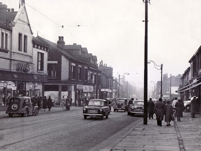 London Road, Sheffield, in 1958