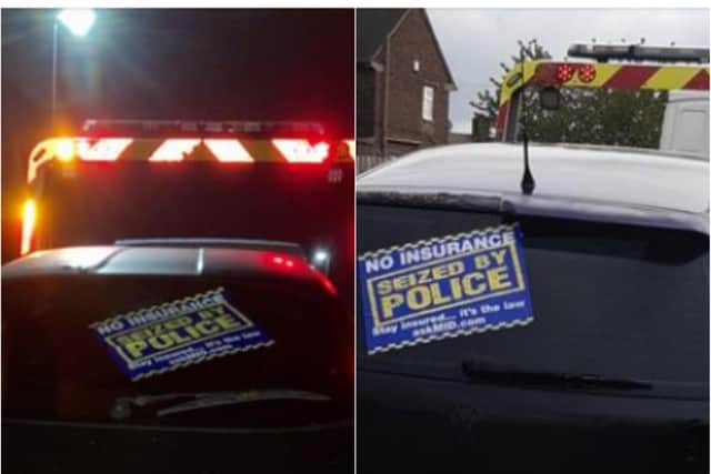 A man had two cars seized by the police on the same Sheffield street in the same week