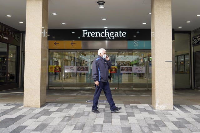 Many businesses in the Frenchgate centre are closed. Picture Scott Merrylees