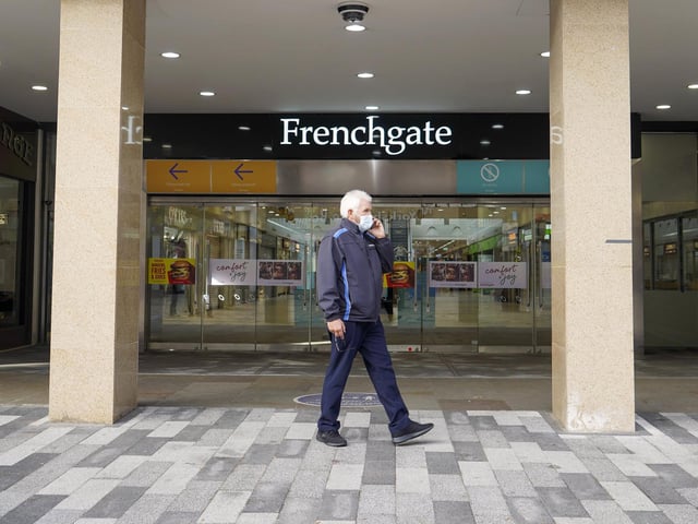 Many businesses in the Frenchgate centre are closed. Picture Scott Merrylees