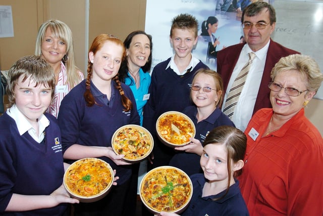 Year seven pupils from Rossington All Saints school and Rossington Hall school  served up top class pies and Quiches in the final of the Business and Education South Yorkshire Schools technology Challenge in 2007