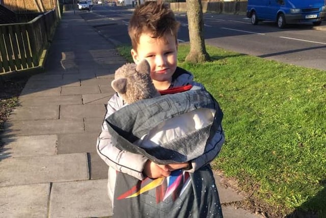 Kelly Mack said her son's school, in Jarrow, encouraged children to bring in a book, a duvet and a soft toy to make the day all about reading instead of costumes.