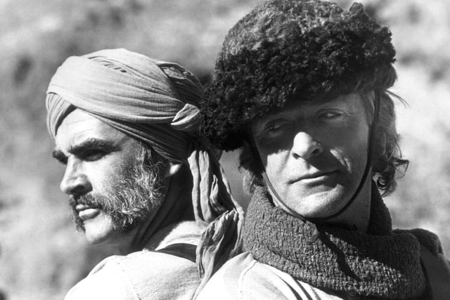 Sean Connery and Michael Caine in Rudyard Kipling's The Man Who Would Be King.