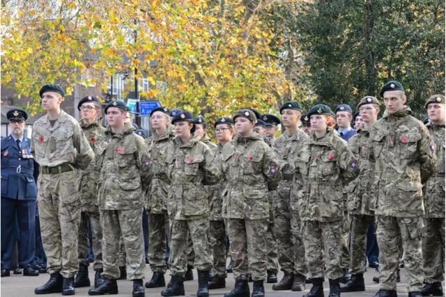 Personnel returned to the streets after last year's parade was scrapped due to Covid.