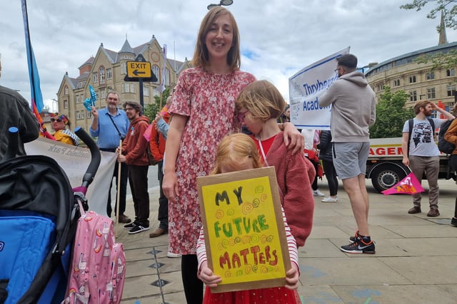 Teachers at the march told The Star they were "striking for children's futures" in their bid to get more funding.