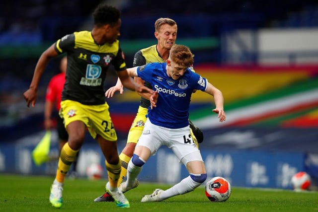 A teenager who is highly rated at Everton and made 11 Premier League appearances at the end of last season. Yet at 19, the Toffees will probably feel he needs more regular game time to help his development.