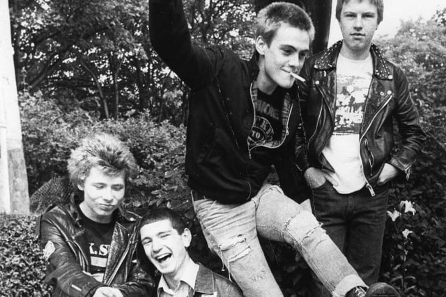 Town punk group Suss pictured in 1980.