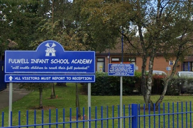 Fulwell Infant School Academy on Ebdon Lane was given an outstanding rating after a full Ofsted report in 2014.