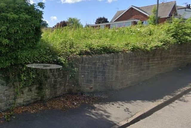 A Google Maps image of the land on Wheel Lane, Grenoside, Sheffield where neighbours are opposing an application to build two homes