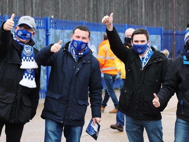 Pompey fans arrive for the first time in 9 months due to Corona restrictions