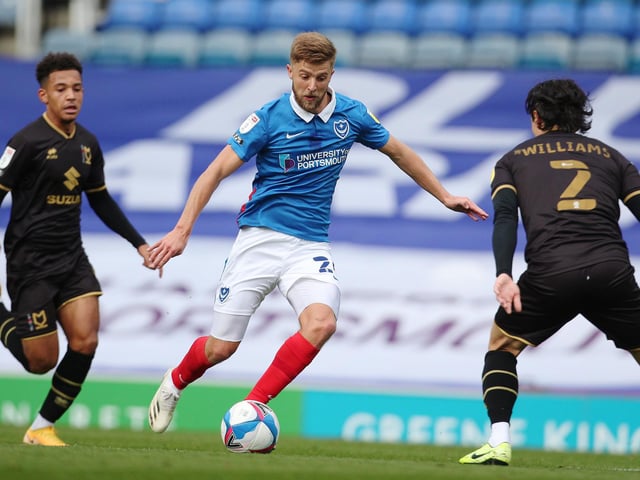 His signing was regarded by many as a coup earlier this summer as he was expected to join a Championship side. Jacobs has already been promoted from League One on three occasions and is aiming for a fourth at Fratton Park. Edges his way into the team ahead of Blues team-mate Ronan Curtis, who's been out of sorts somewhat, as well as Sunderland's Aiden O'Brien.