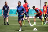 England's Kyle Walker during the training session at St George's Park ahead of the weekend's Euro 2020 opener against Croatia