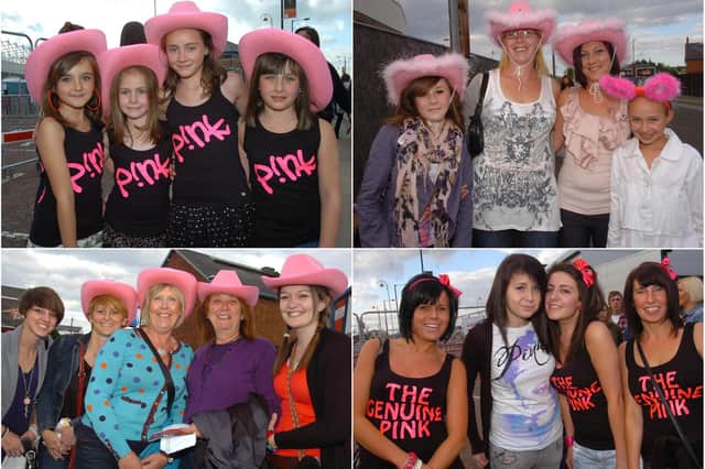 See if you can spot someone you know at the Pink concert.