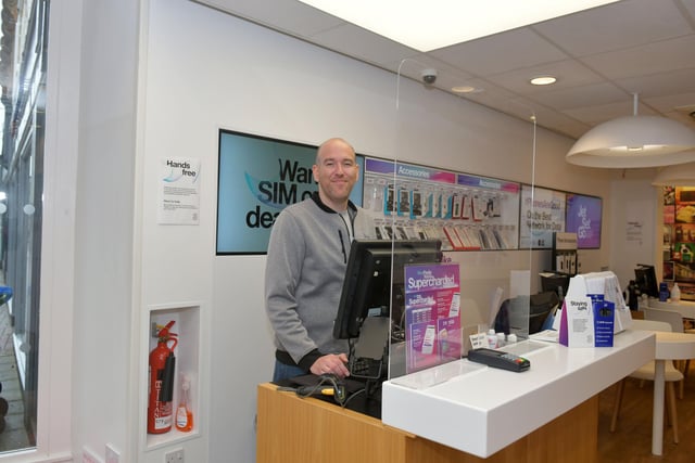 The Three shop on Falkirk High Street opened on Monday